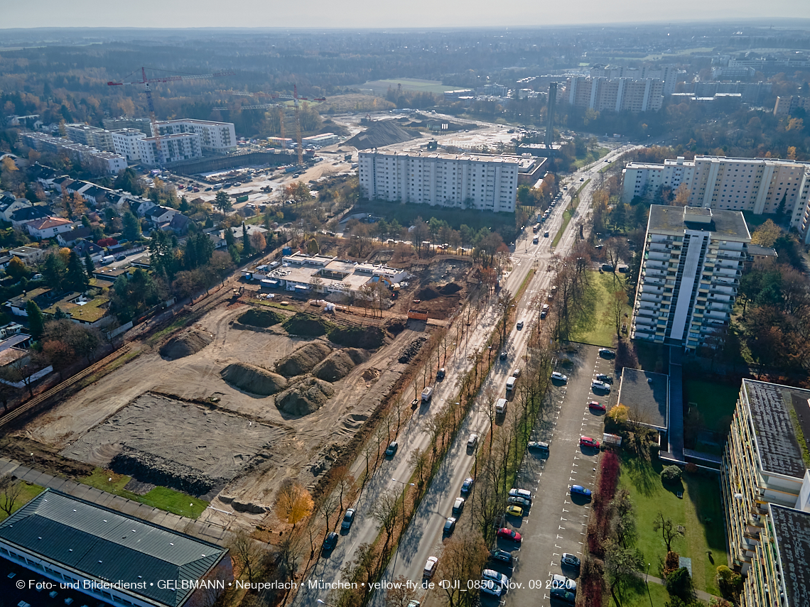 09.11.2020 - Baustelle Grundschule am Karl-Marx-Ring in Neuperlach